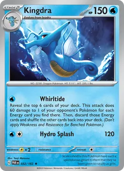 Kingdra [Whirltide | Hydro Splash] 카드 이미지