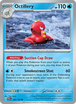 Octillery [Suction Cup Draw | Smokescreen Shot] 카드 이미지