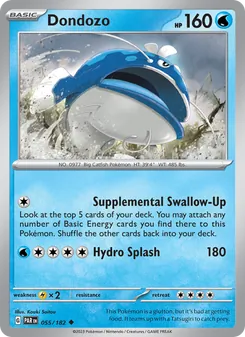 Dondozo [Supplemental Swallow-Up | Hydro Splash] 카드 이미지