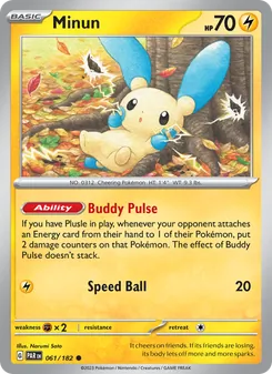 Minun [Buddy Pulse | Speed Ball]