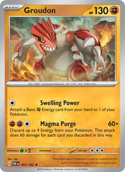Groudon [Swelling Power | Magma Purge] 카드 이미지