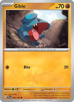 Gible [Bite] 카드 이미지