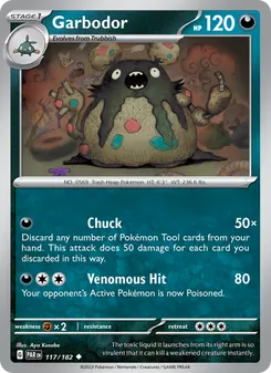 Garbodor [Chuck | Venomous Hit] 카드 이미지