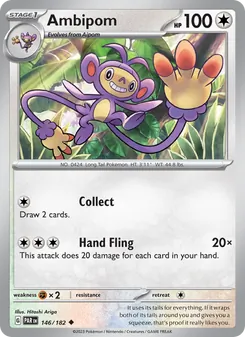 Ambipom [Collect | Hand Fling] 카드 이미지