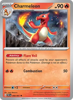 Charmeleon [Flare Veil | Combustion] 카드 이미지