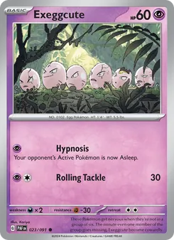 Exeggcute [Hypnosis | Rolling Tackle] 카드 이미지