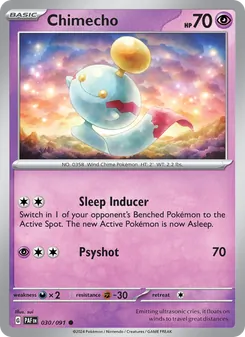 Chimecho [Sleep Inducer | Psyshot] 카드 이미지