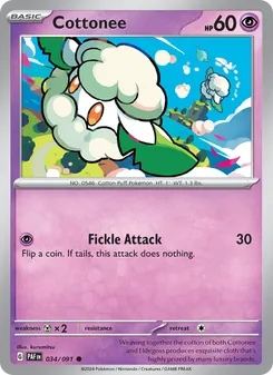 Cottonee [Fickle Attack] 카드 이미지