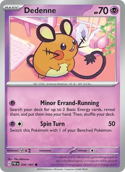 Dedenne [Minor Errand-Running | Spin Turn] 카드 이미지