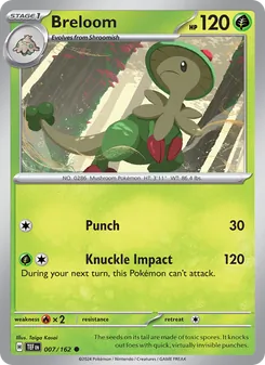 Breloom [Punch | Knuckle Impact] 카드 이미지