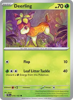 Deerling [Flop | Leaf Litter Tackle] 카드 이미지