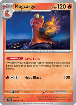 Magcargo [Lava Zone | Heat Blast] 카드 이미지