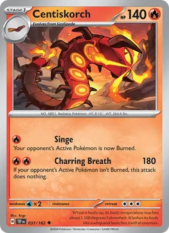 Centiskorch [Singe | Charring Breath] 카드 이미지