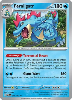 Feraligatr [Torrential Heart | Giant Wave] 카드 이미지