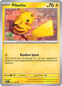 Pikachu [Random Spark] 카드 이미지