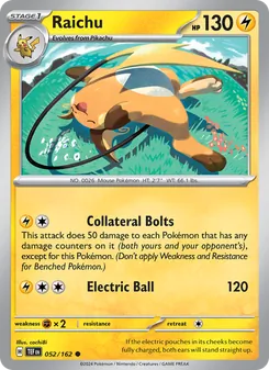 Raichu [Collateral Bolts | Electric Ball] 카드 이미지