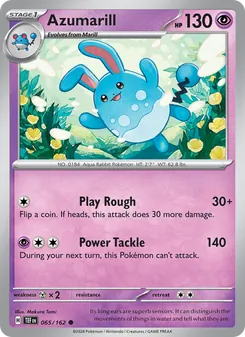 Azumarill [Play Rough | Power Tackle] 카드 이미지