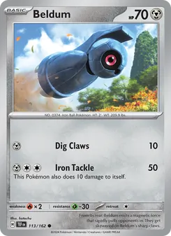 Beldum [Dig Claws | Iron Tackle] 카드 이미지