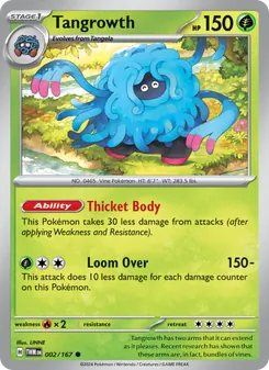 Tangrowth [Thicket Body | Loom Over] 카드 이미지