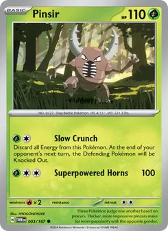 Pinsir [Slow Crunch | Superpowered Horns] 카드 이미지