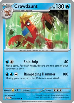 Crawdaunt [Snip Snip | Rampaging Hammer] 카드 이미지