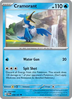Cramorant [Water Gun | Spit Shot] 카드 이미지