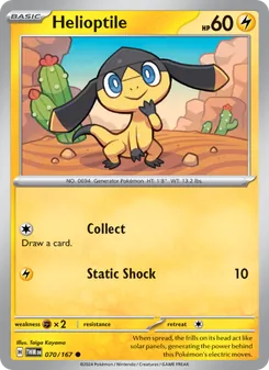 Helioptile [Collect | Static Shock] 카드 이미지