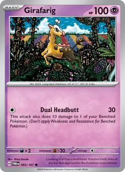 Girafarig [Dual Headbutt] 카드 이미지