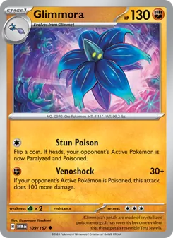 Glimmora [Stun Poison | Venoshock] 카드 이미지