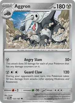 Aggron [Angry Slam | Guard Claw] 카드 이미지