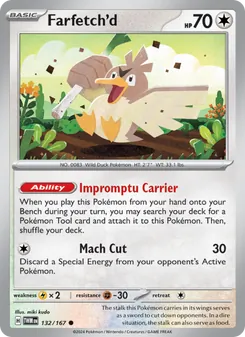 Farfetch'd [Impromptu Carrier | Mach Cut] 카드 이미지