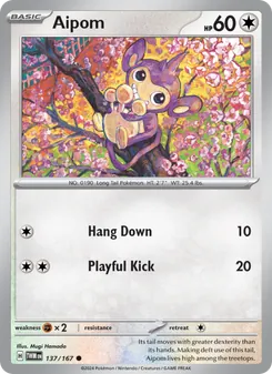 Aipom [Hang Down | Playful Kick] 카드 이미지