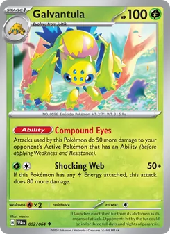 Galvantula [Compound Eyes | Shocking Web] 카드 이미지