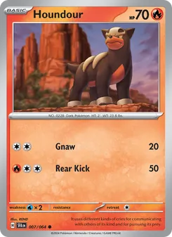 Houndour [Gnaw | Rear Kick] 카드 이미지