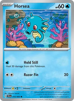 Horsea [Hold Still | Razor Fin] 카드 이미지