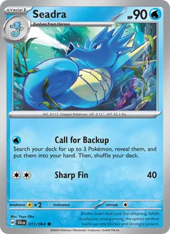 Seadra [Call for Backup | Sharp Fin] 카드 이미지