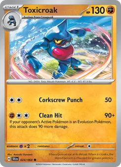 Toxicroak [Corkscrew Punch | Clean Hit]