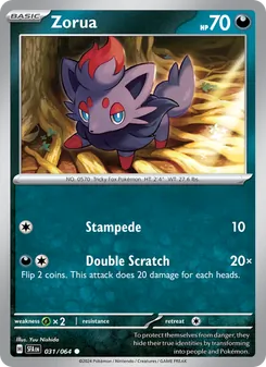 Zorua [Stampede | Double Scratch] 카드 이미지