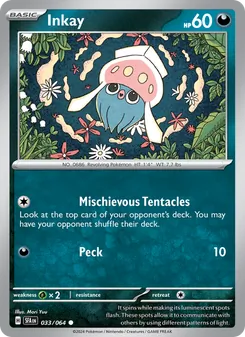 Inkay [Mischievous Tentacles | Peck] 카드 이미지