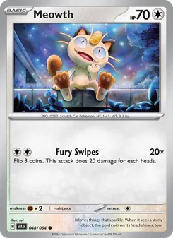 Meowth [Fury Swipes] 카드 이미지