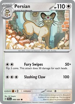 Persian [Fury Swipes | Slashing Claw]