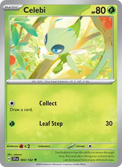Celebi [Collect | Leaf Step] 카드 이미지