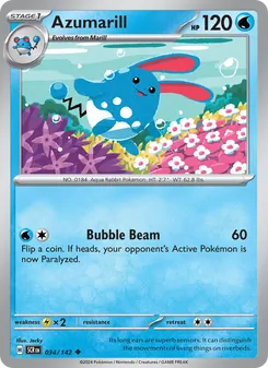 Azumarill [Bubble Beam] 카드 이미지