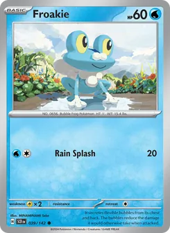 Froakie [Rain Splash] 카드 이미지