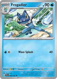 Frogadier [Wave Splash] 카드 이미지
