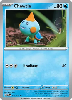 Chewtle [Headbutt] 카드 이미지