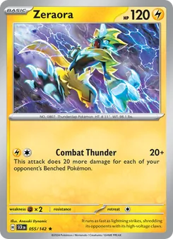 Zeraora [Combat Thunder] 카드 이미지