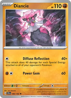 Diancie [Diffuse Reflection | Power Gem] 카드 이미지