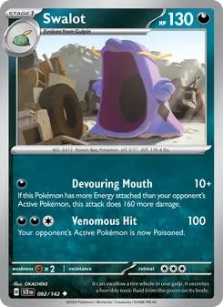 Swalot [Devouring Mouth | Venomous Hit] 카드 이미지
