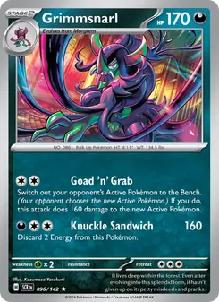 Grimmsnarl [Goad 'n' Grab | Knuckle Sandwich] 카드 이미지